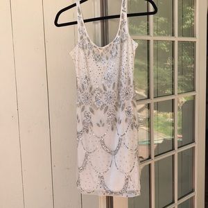 Adrianna Papell - Size 6, White Short Dress